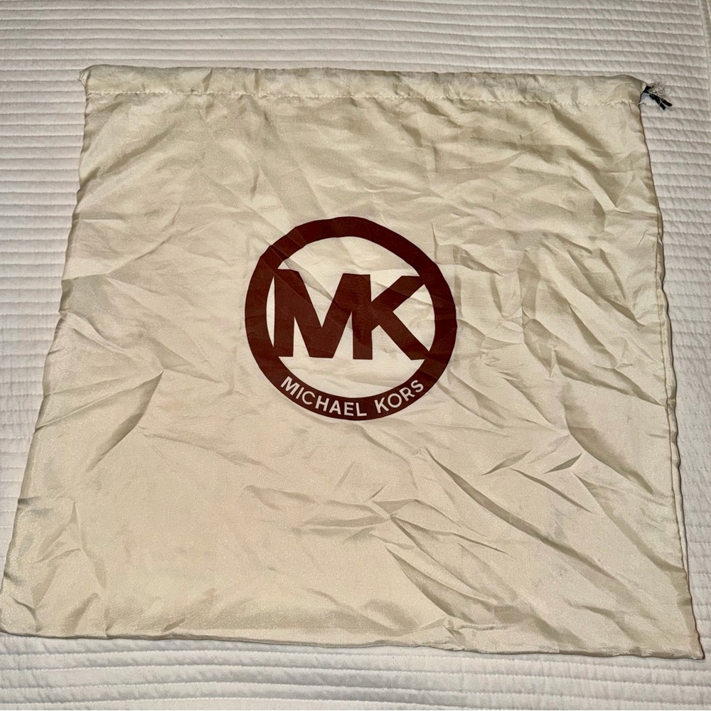 Michael Kors Cream and Brown Dust Bag. Large.